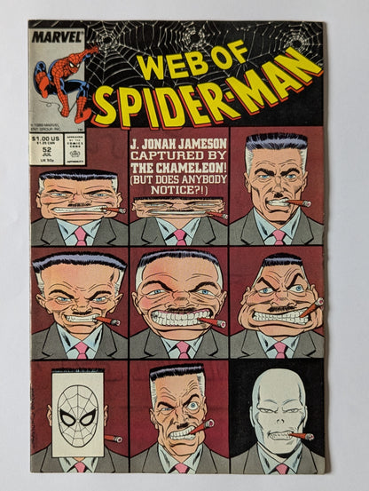 Web of Spider-Man #52 Marvel Comic Book