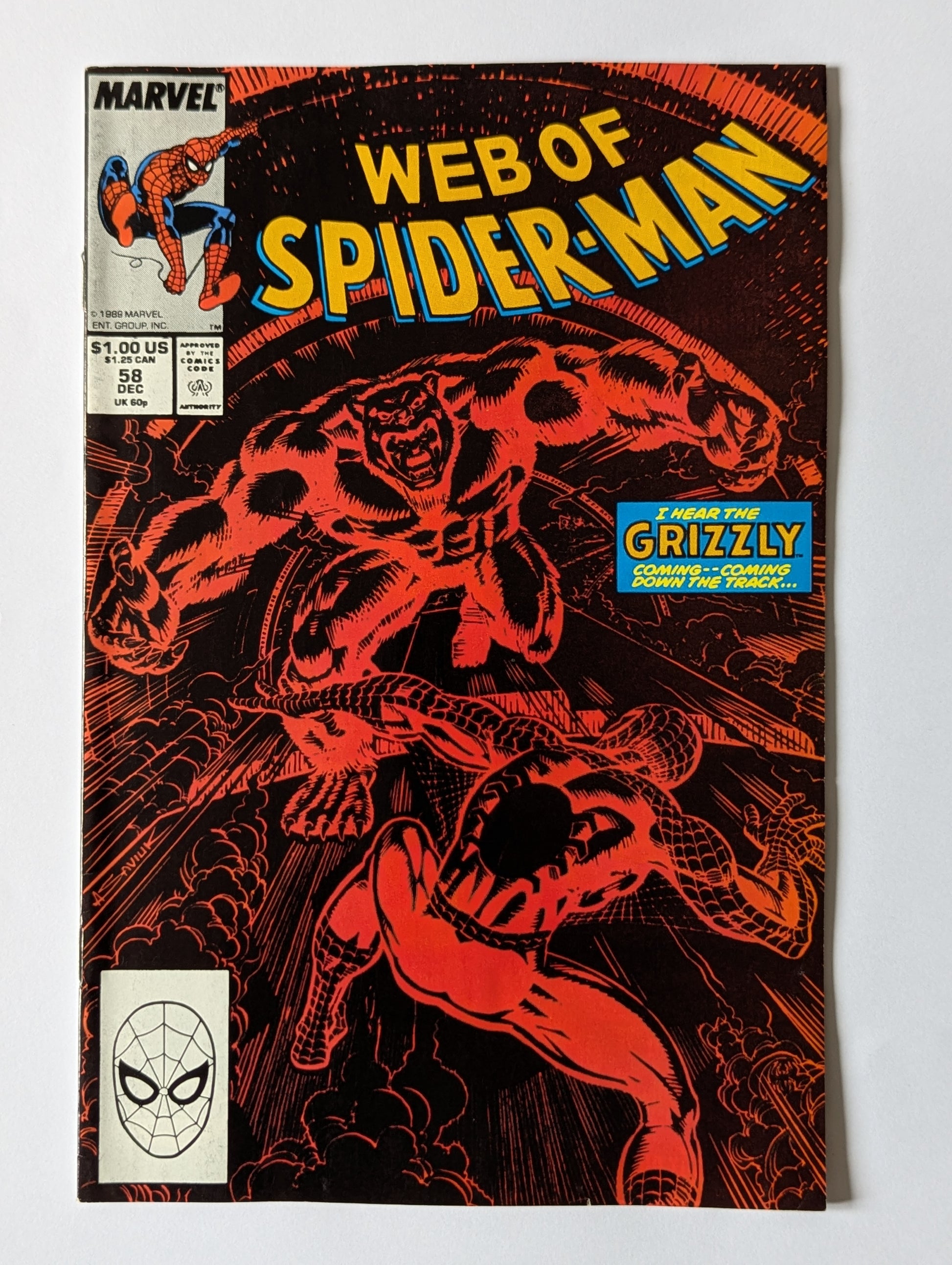 Web of Spider-Man #58 Marvel Comic Book