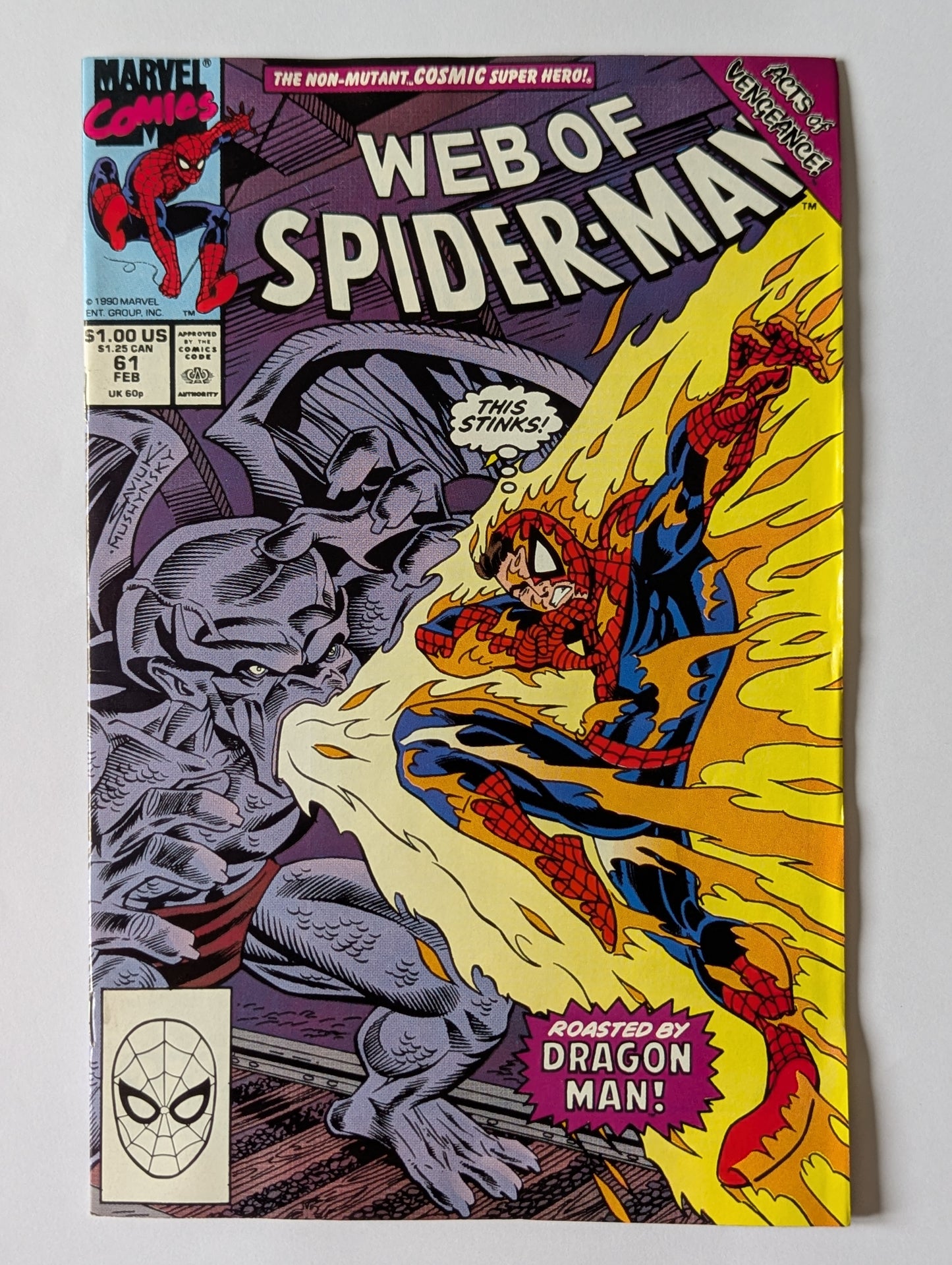 Web of Spider-Man #61 Marvel Comic Book