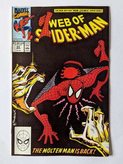 Web of Spider-Man #62 Marvel Comic Book