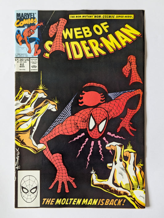 Web of Spider-Man #62 Marvel Comic Book