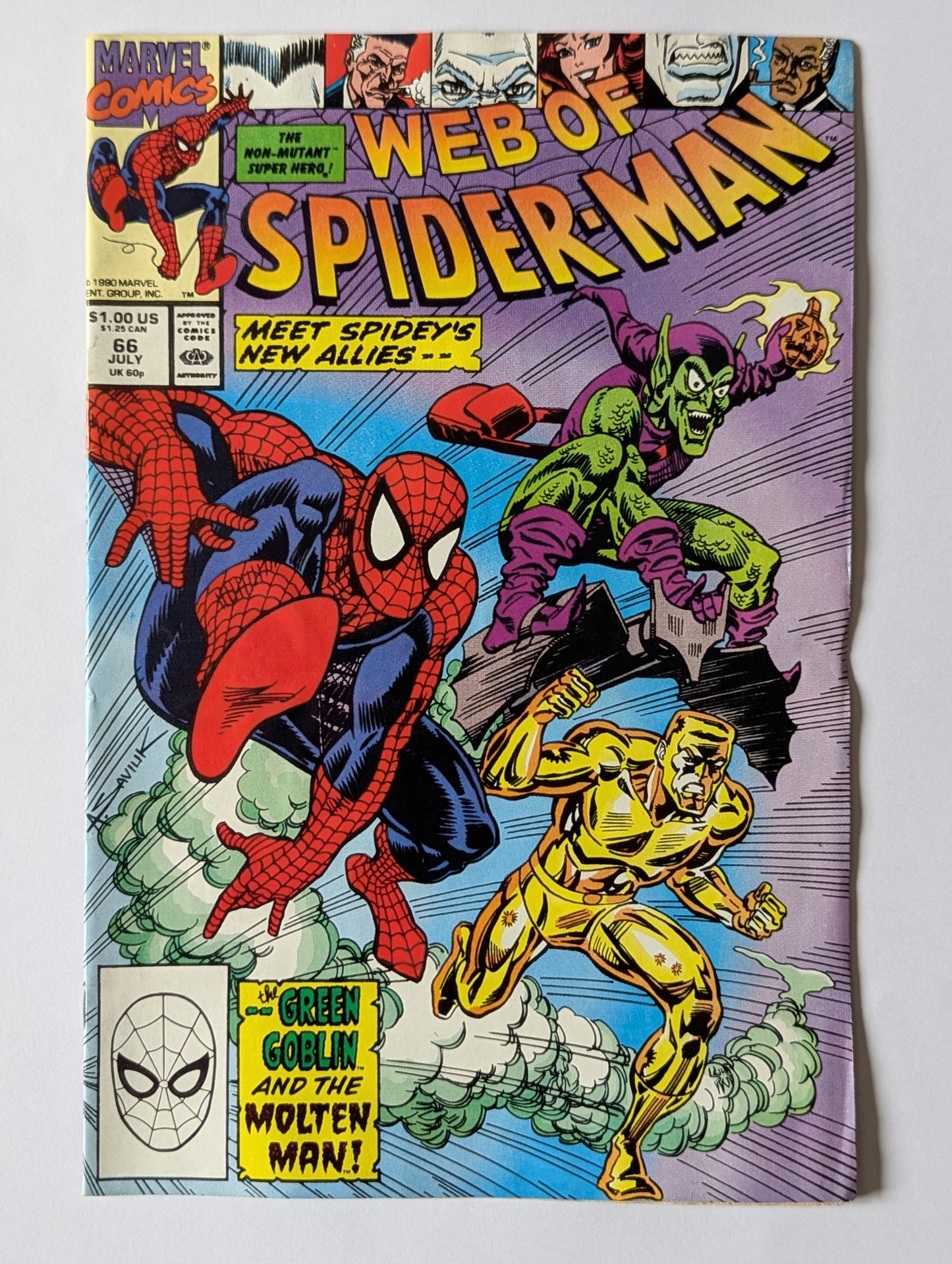 Web of Spider-Man #66 Marvel Comic Book