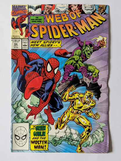 Web of Spider-Man #66 Marvel Comic Book