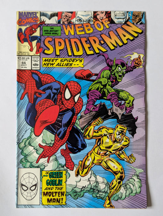 Web of Spider-Man #66 Marvel Comic Book