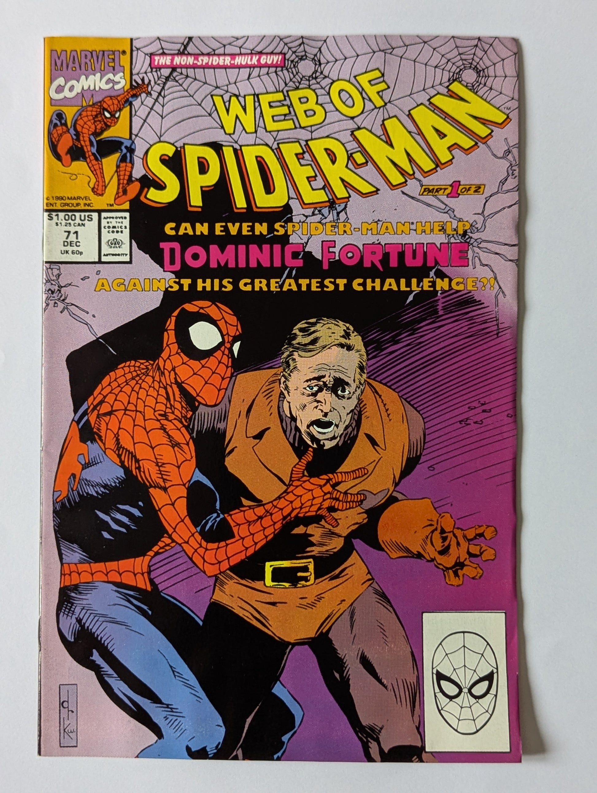 Web of Spider-Man #71 Marvel Comic Book
