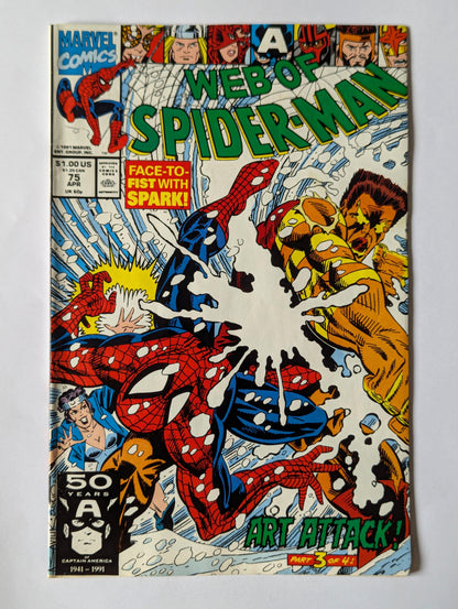 Web of Spider-Man #75 Marvel Comic Book