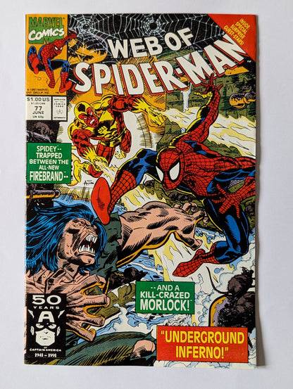 Web of Spider-Man #77 Marvel Comic Book