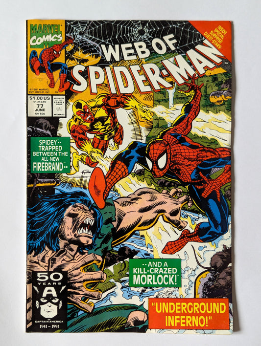 Web of Spider-Man #77 Marvel Comic Book