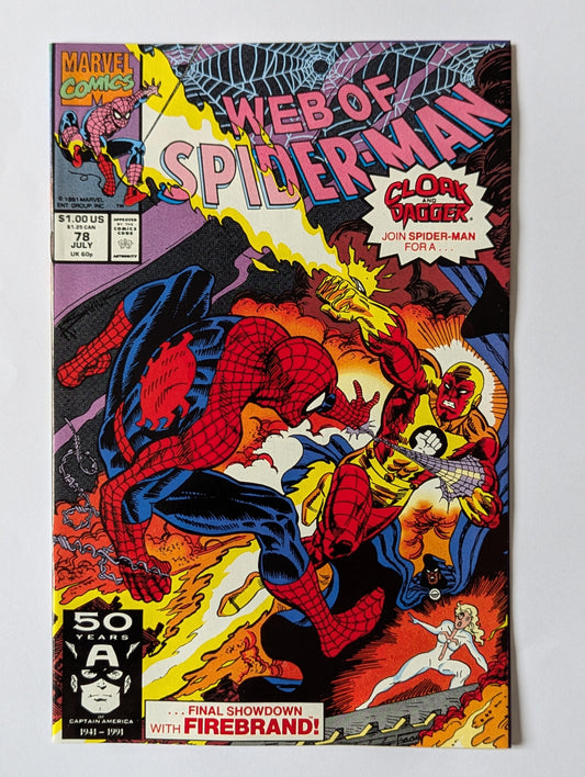 Web of Spider-Man #78 Marvel Comic Book