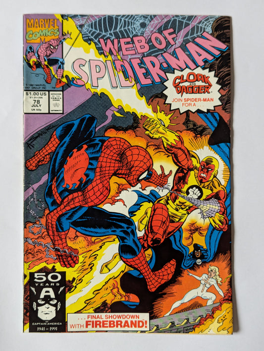 Web of Spider-Man #78 Marvel Comic Book