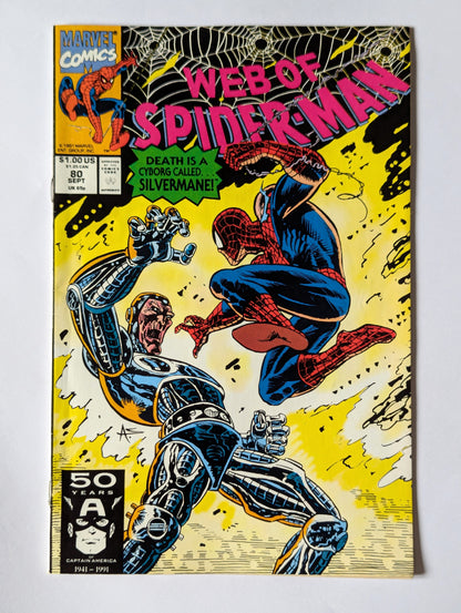 Web of Spider-Man #80 Marvel Comic Book