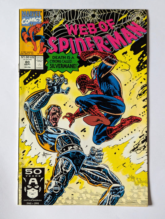 Web of Spider-Man #80 Marvel Comic Book