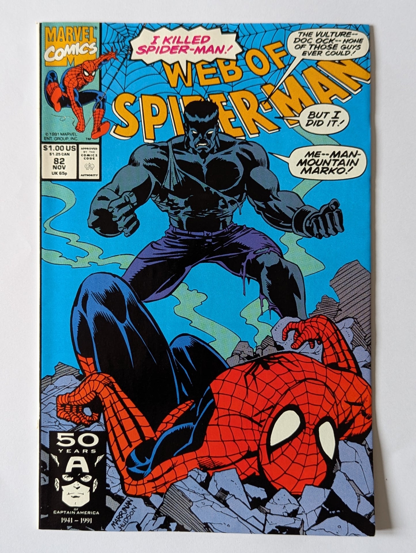 Web of Spider-Man #82 Marvel Comic Book