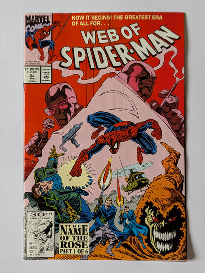 Web of Spider-Man #84 Marvel Comic Book