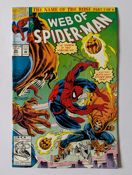 Web of Spider-Man #86 Marvel Comic Book