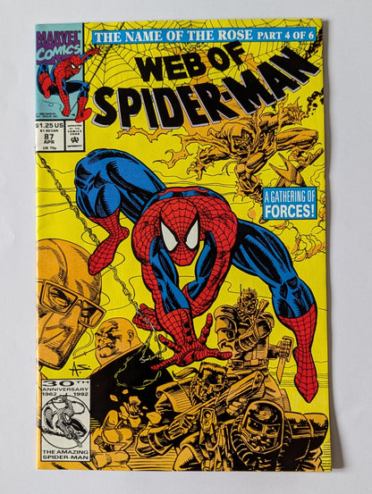 Web of Spider-Man #87 Marvel Comic Book