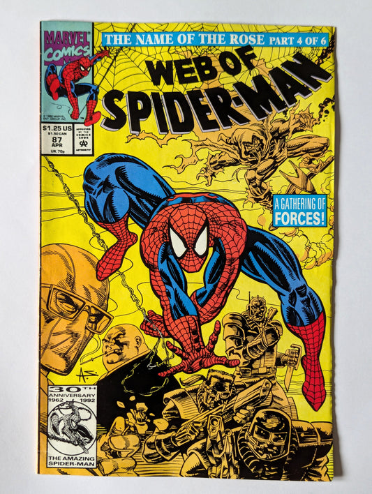 Web of Spider-Man #87 Marvel Comic Book