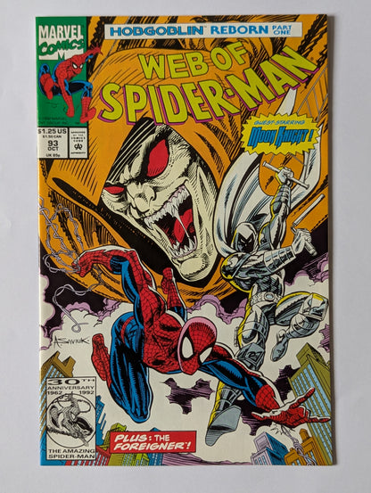 Web of Spider-Man #93 Marvel Comic Book