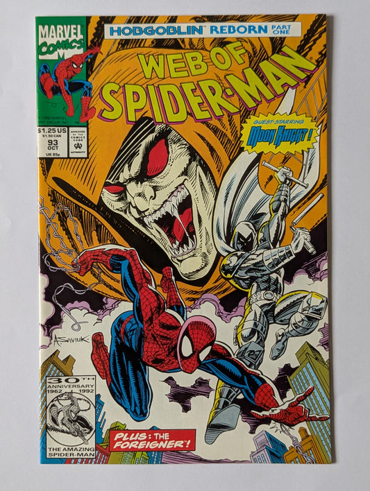 Web of Spider-Man #93 Marvel Comic Book
