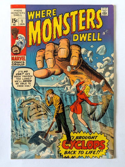 Where Monsters Dwell #1 Marvel Comic Book