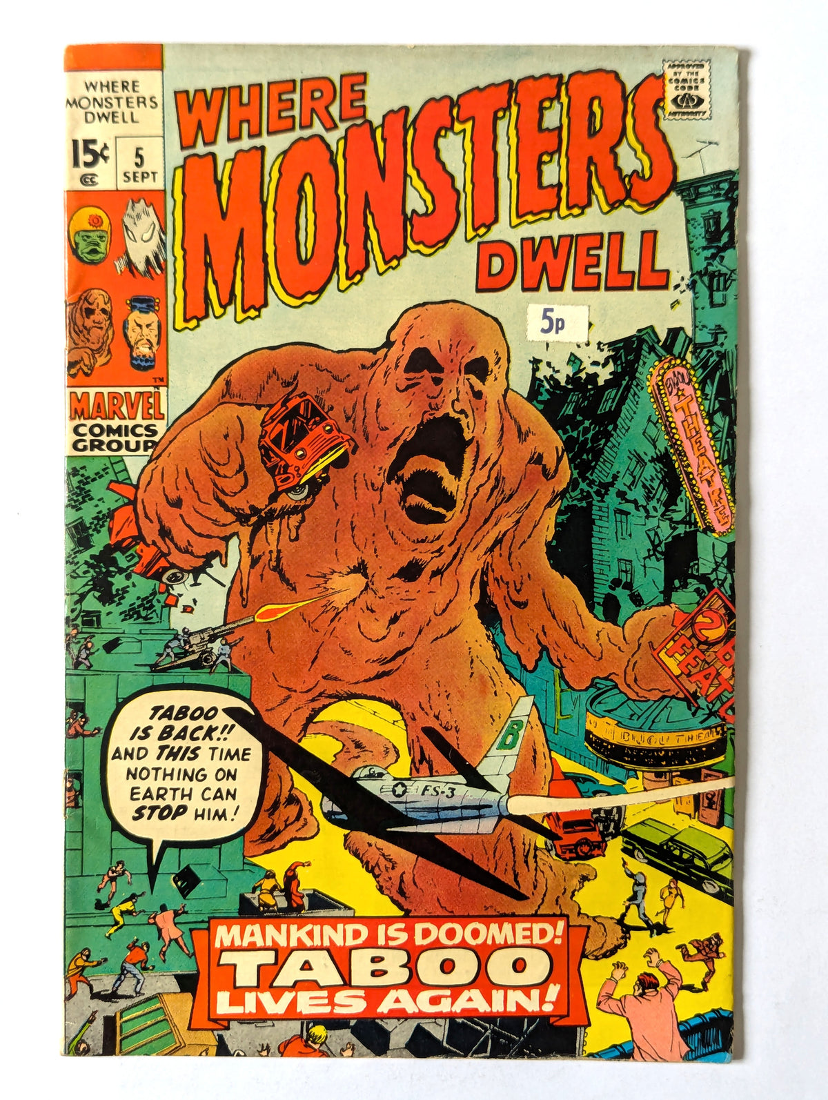 Where Monsters Dwell #5 Marvel Comic Book