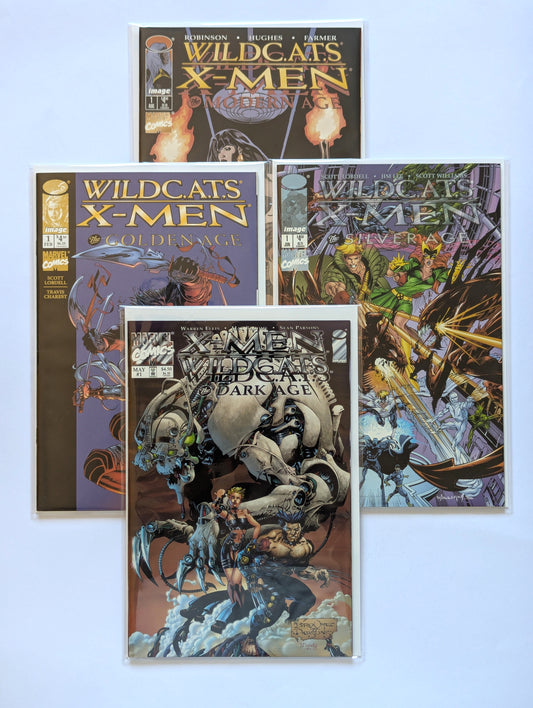 WildC.A.T.s X-Men #1-4 Limited Series Marvel Comic Book Set