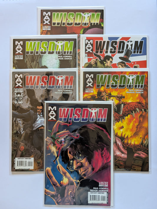 Wisdom #1-6 Limited Series Marvel Comic Book Set