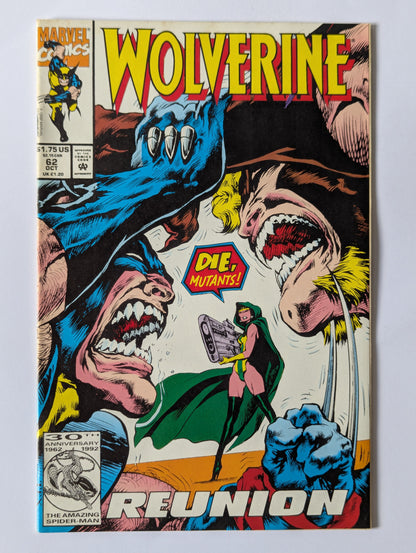 Wolverine #62 Marvel Comic Book