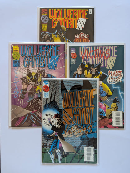 Wolverine Gambit Victims #1-4 Limited Series Marvel Comic Book Set