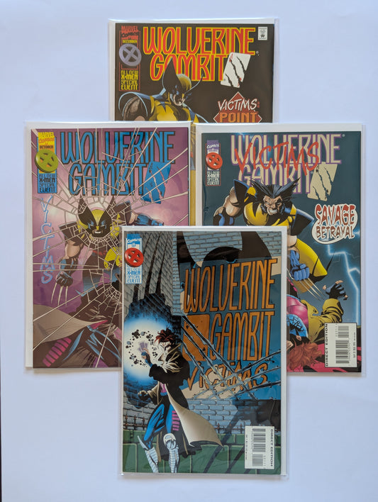 Wolverine Gambit Victims #1-4 Limited Series Marvel Comic Book Set