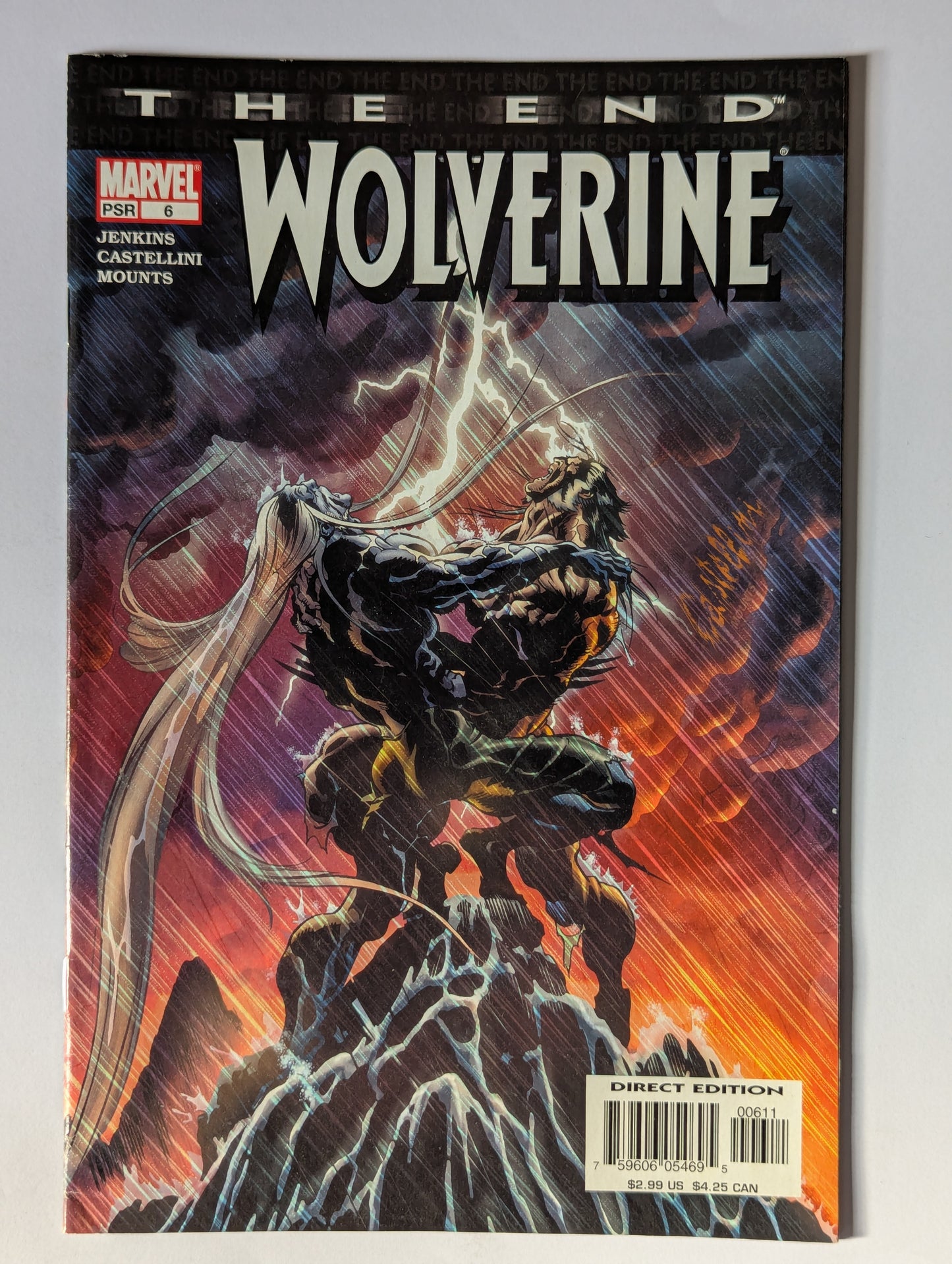 Wolverine The End #6 Marvel Comic Book