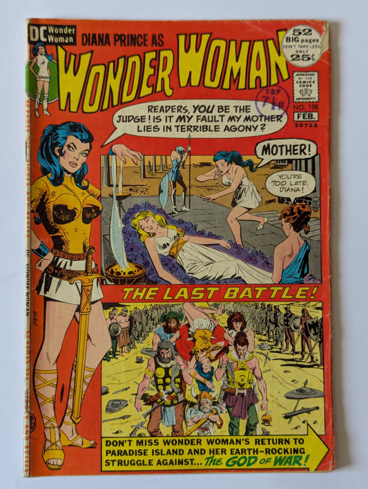 Wonder Woman #198 DC Comic Book