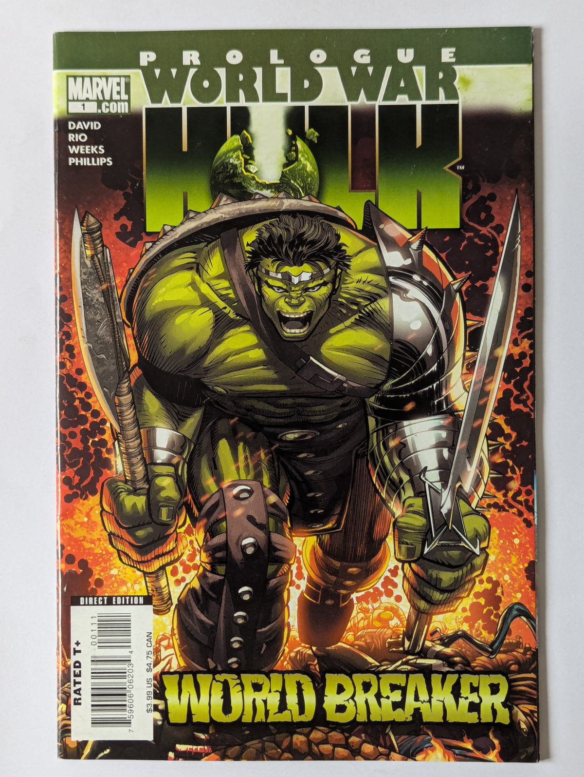 World War Hulk Prologue World Breaker #1 Marvel Comic Book