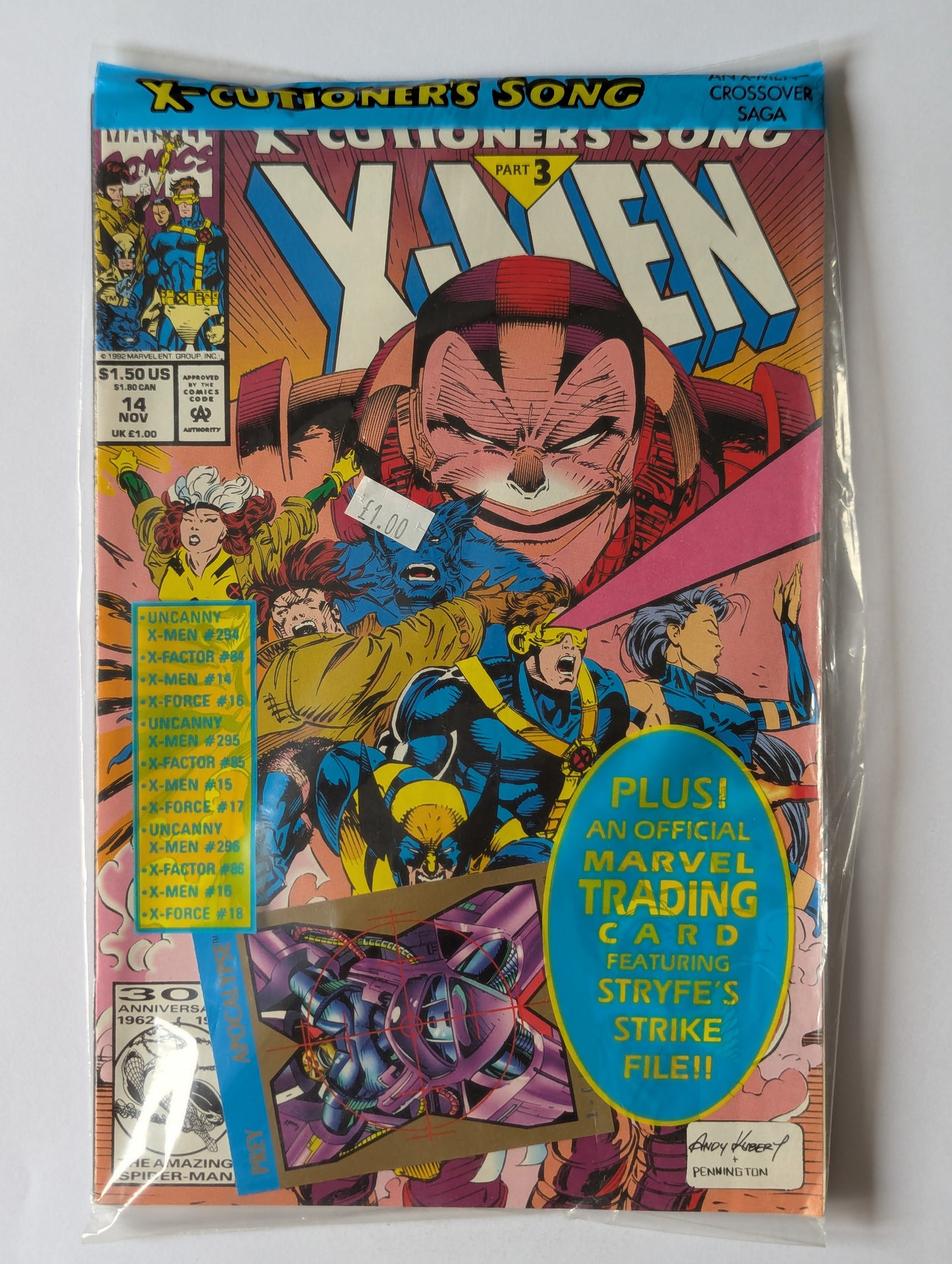 X-Men #14 Marvel Comic Book