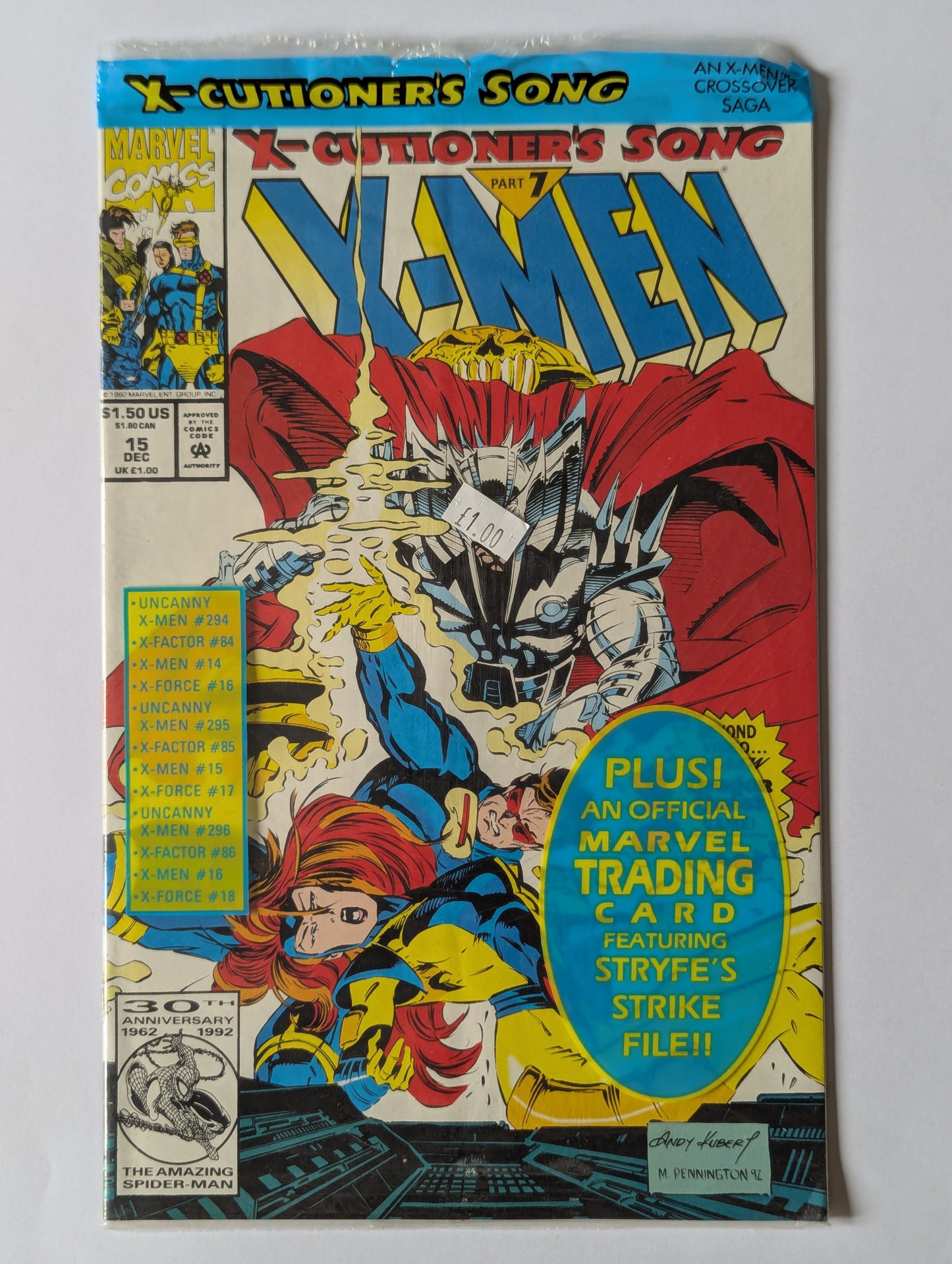 X-Men #15 Marvel Comic Book