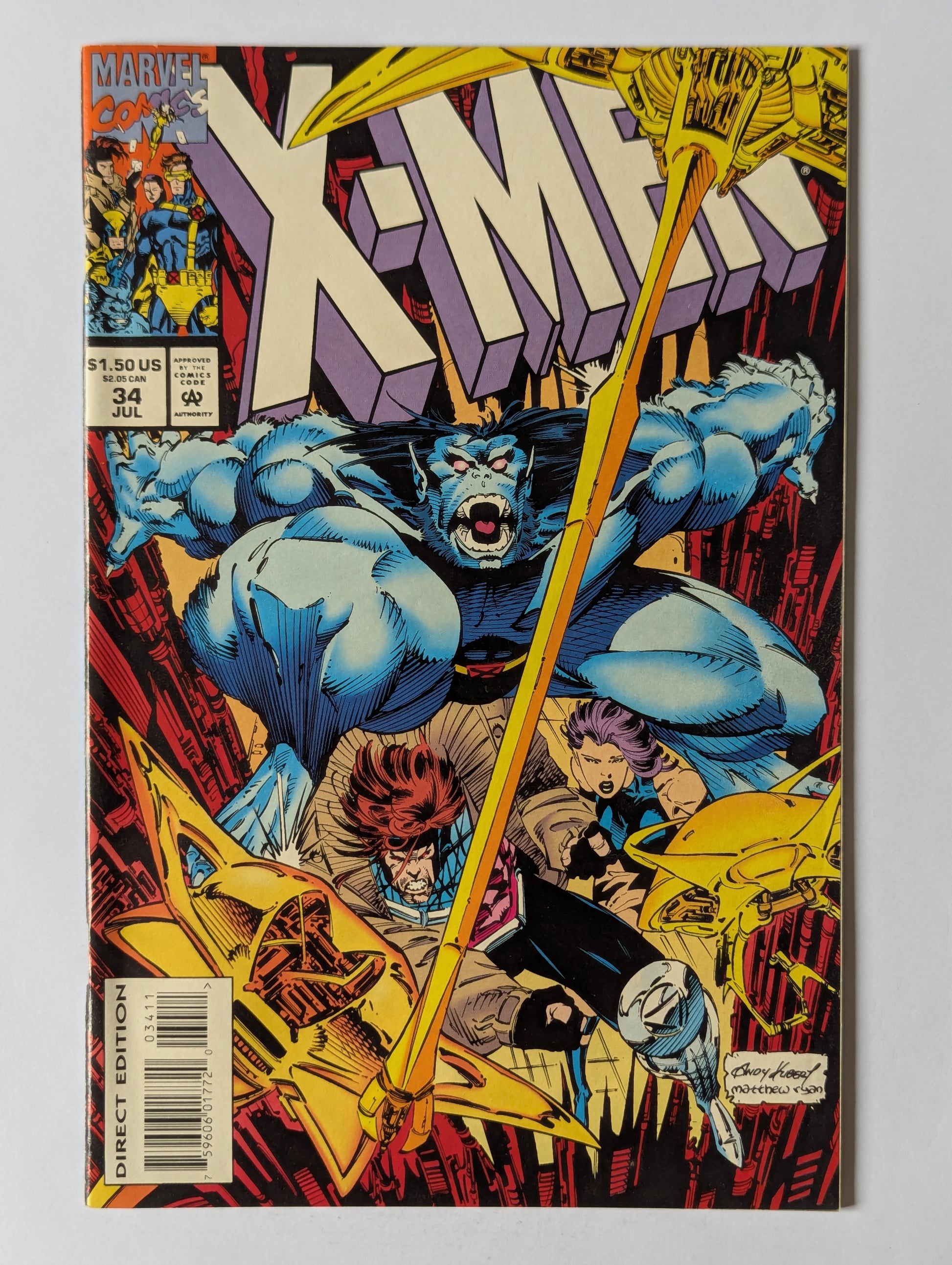 X-Men #34 Marvel Comic Book