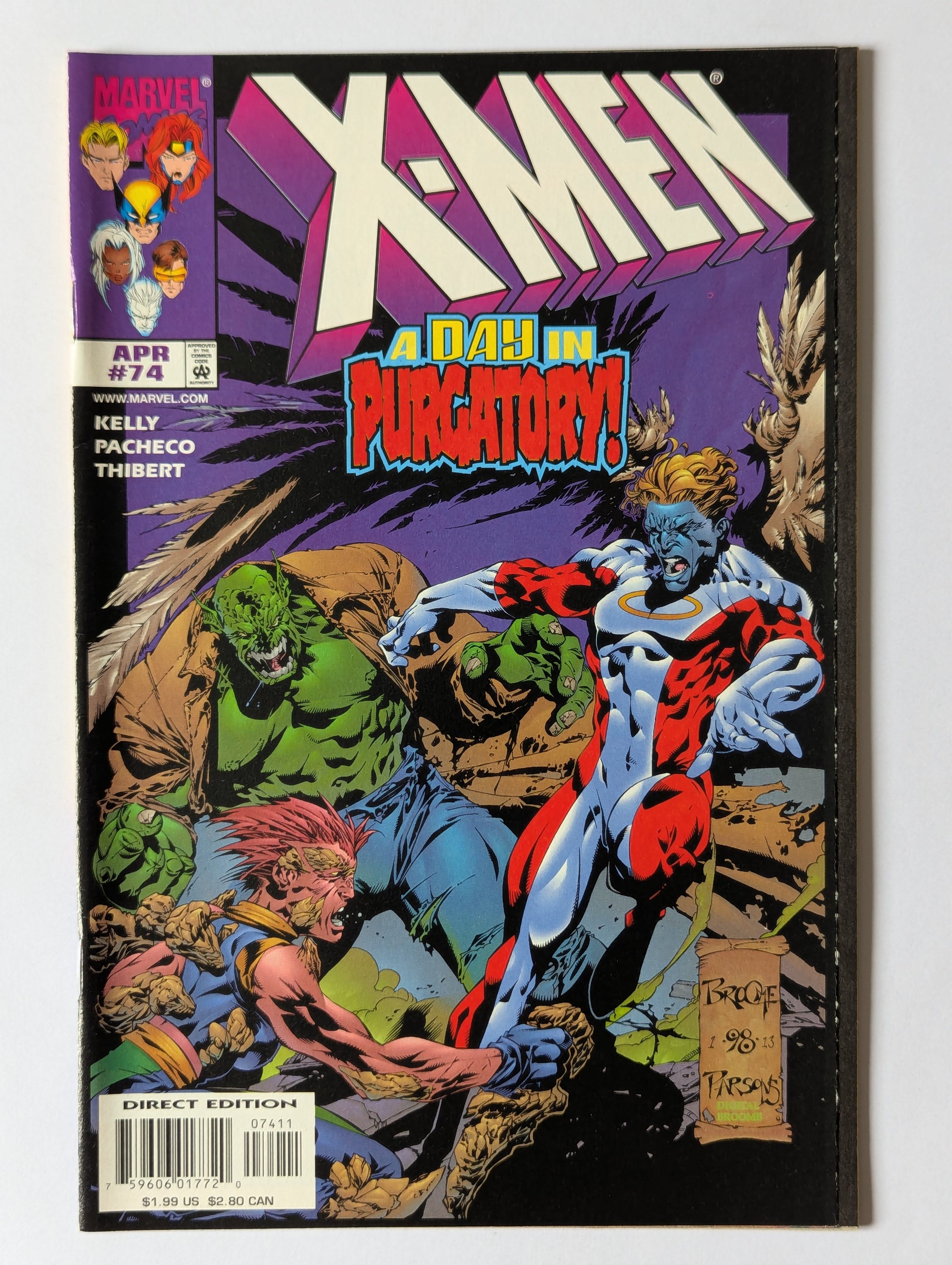 X-Men #74 Marvel Comic Book