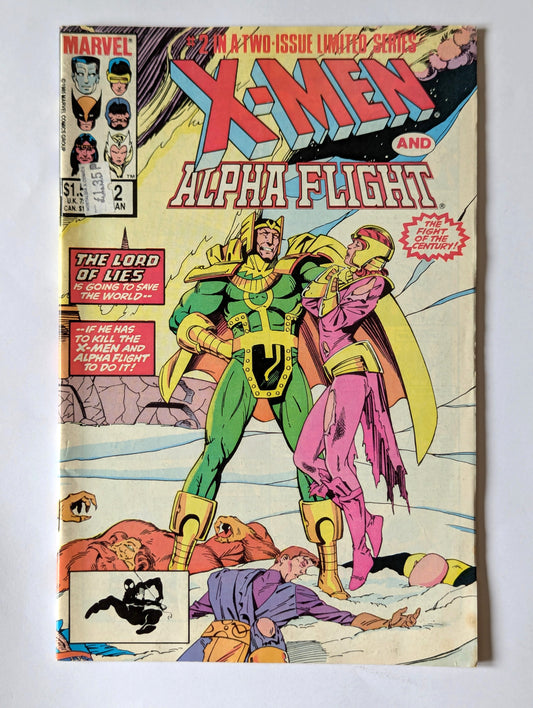 X-Men and Alpha Flight #2 Marvel Comic Book