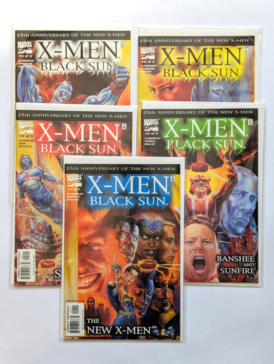 X-Men Black Sun #1-5 Limited Series Marvel Comic Book Set