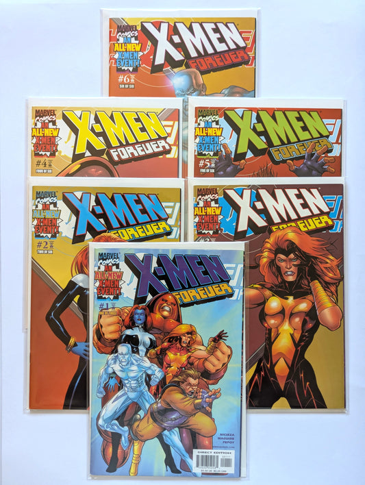 X-Men Forever #1-6 Limited Series Marvel Comic Book Set