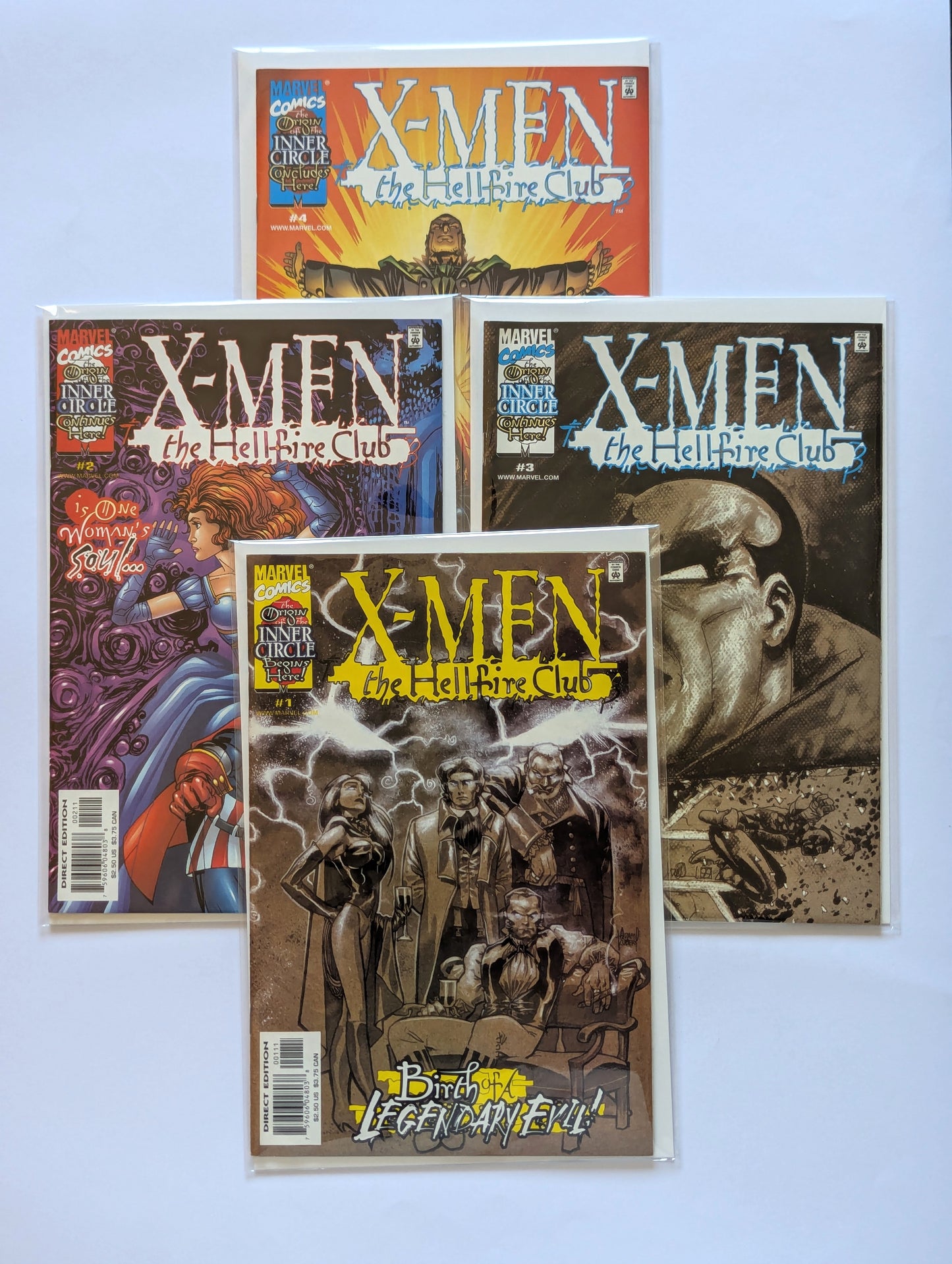 X-Men Hellfire Club #1-4 Limited Series Marvel Comic Book Set