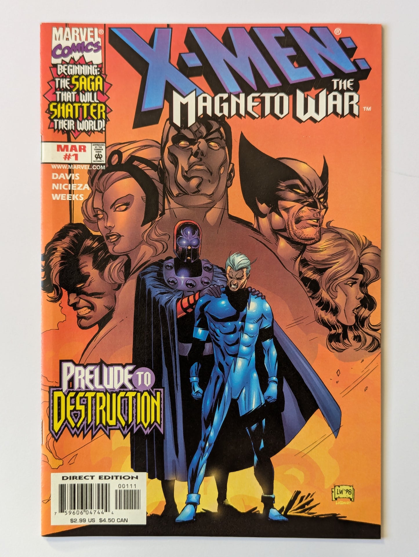 X-Men Magneto War #1 Marvel Comic Book