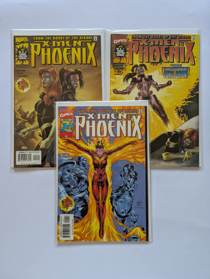 X-Men Phoenix #1-3 Limited Series Marvel Comic Book Set