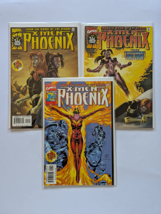 X-Men Phoenix #1-3 Limited Series Marvel Comic Book Set