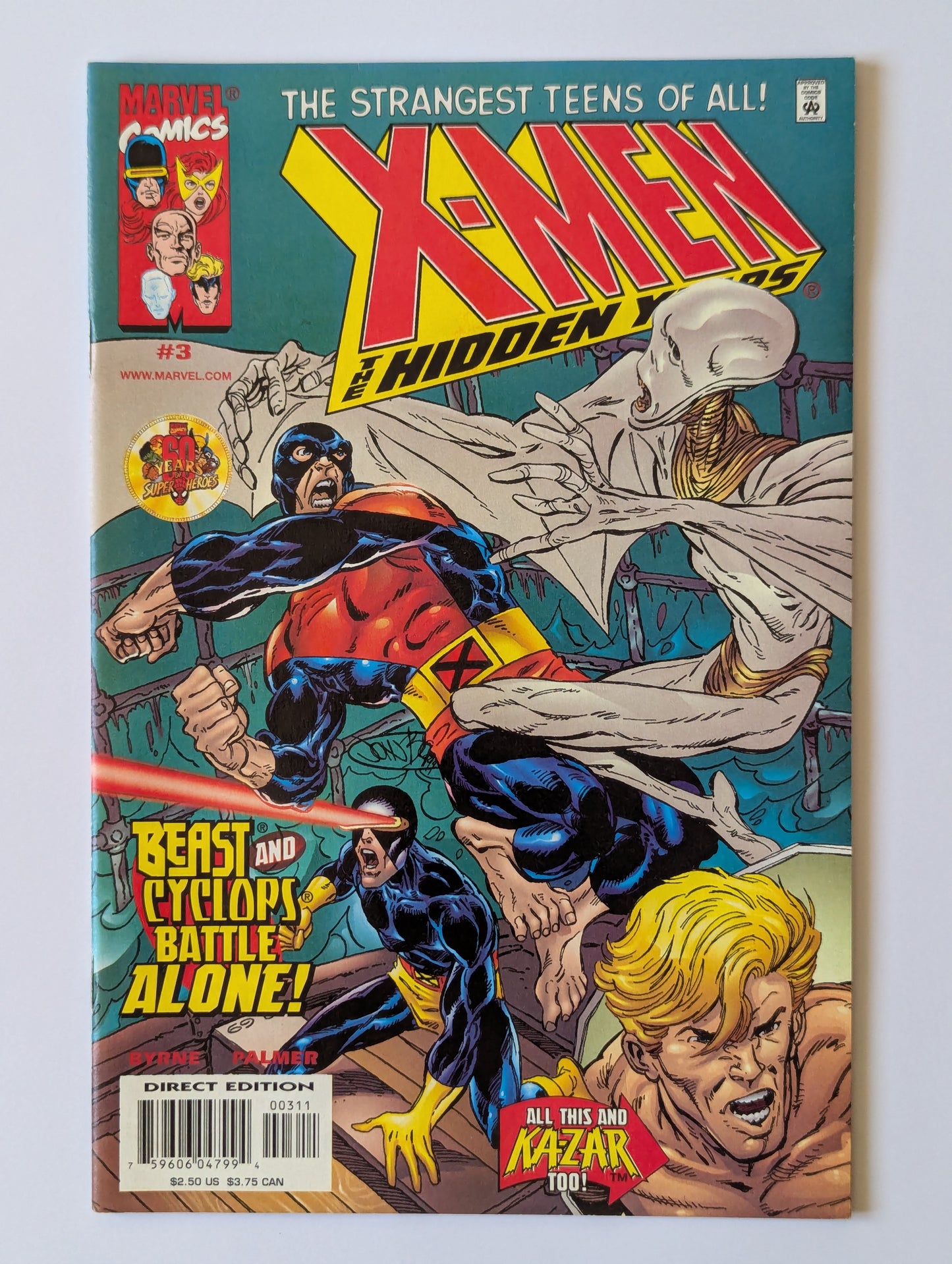 X-Men The Hidden Years #3 Marvel Comic Book