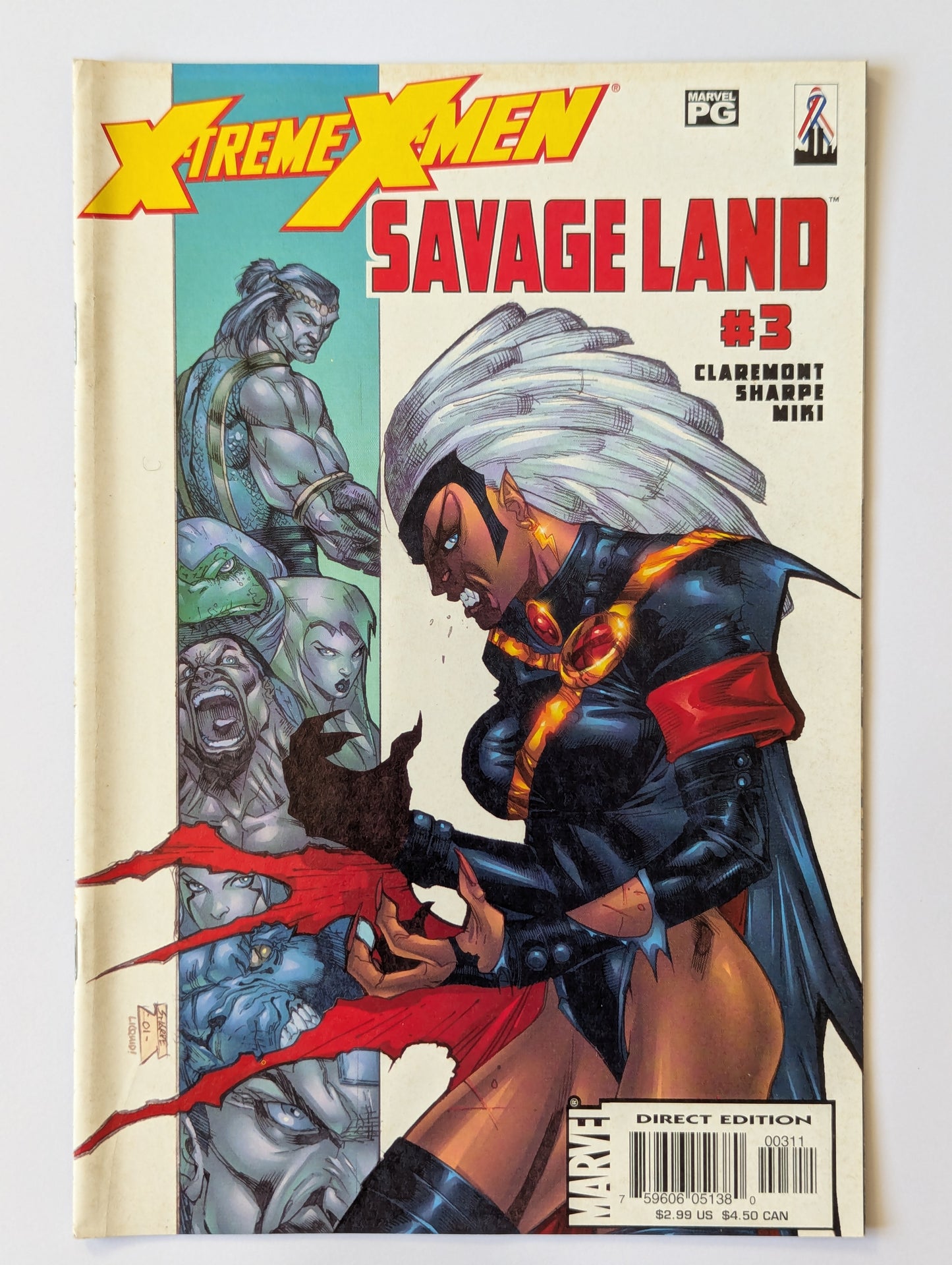 X-Treme X-Men Savage Land #3 Marvel Comic Book