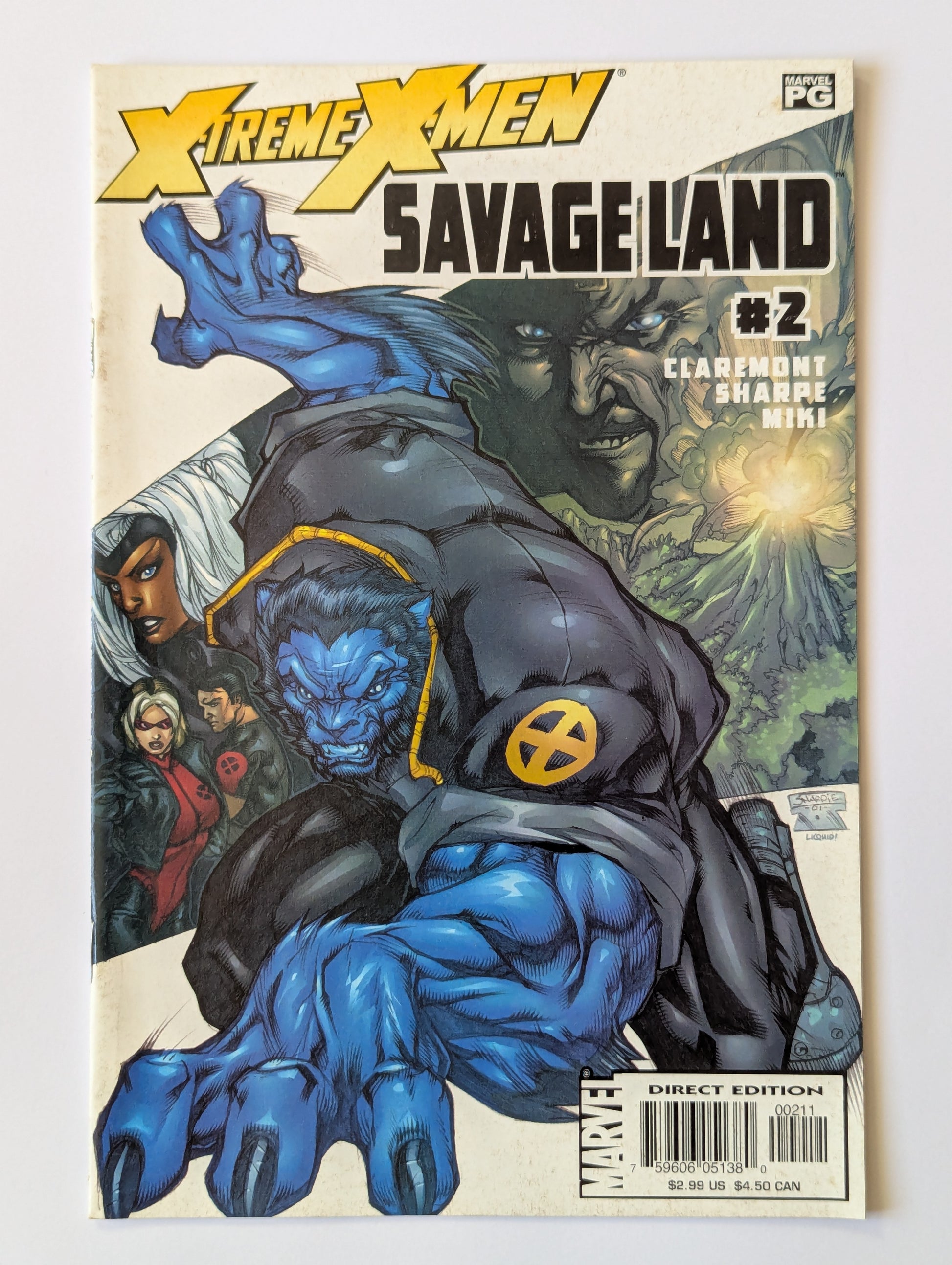 X-Treme X-Men Savage Land #2 Marvel Comic Book