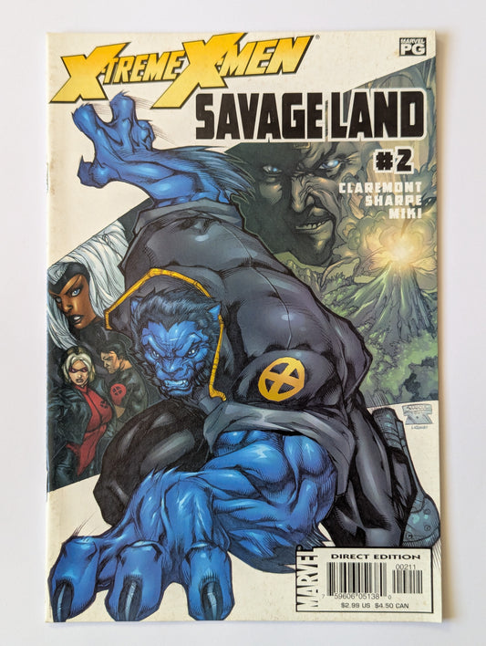 X-Treme X-Men Savage Land #2 Marvel Comic Book