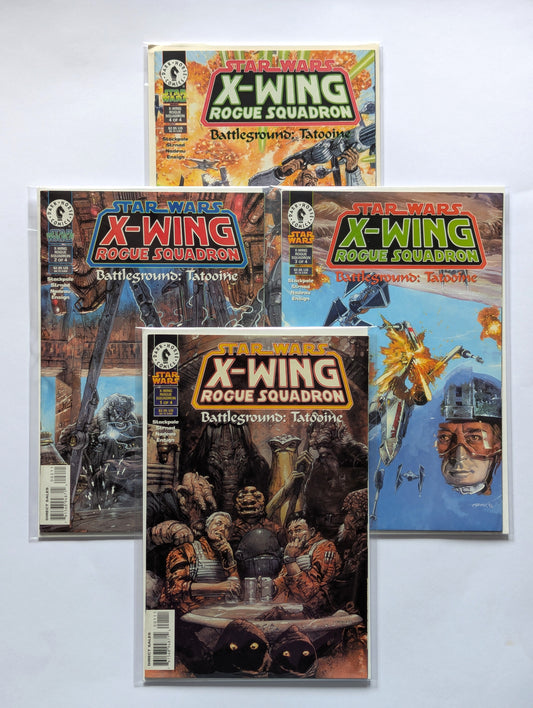 Star Wars X-Wing Rogue Squadron Battleground Tatooine Dark Horse Comic Book Set