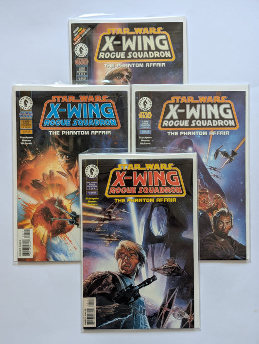 Star Wars X-Wing Rogue Squadron The Phantom Affair Dark Horse Comic Book Set